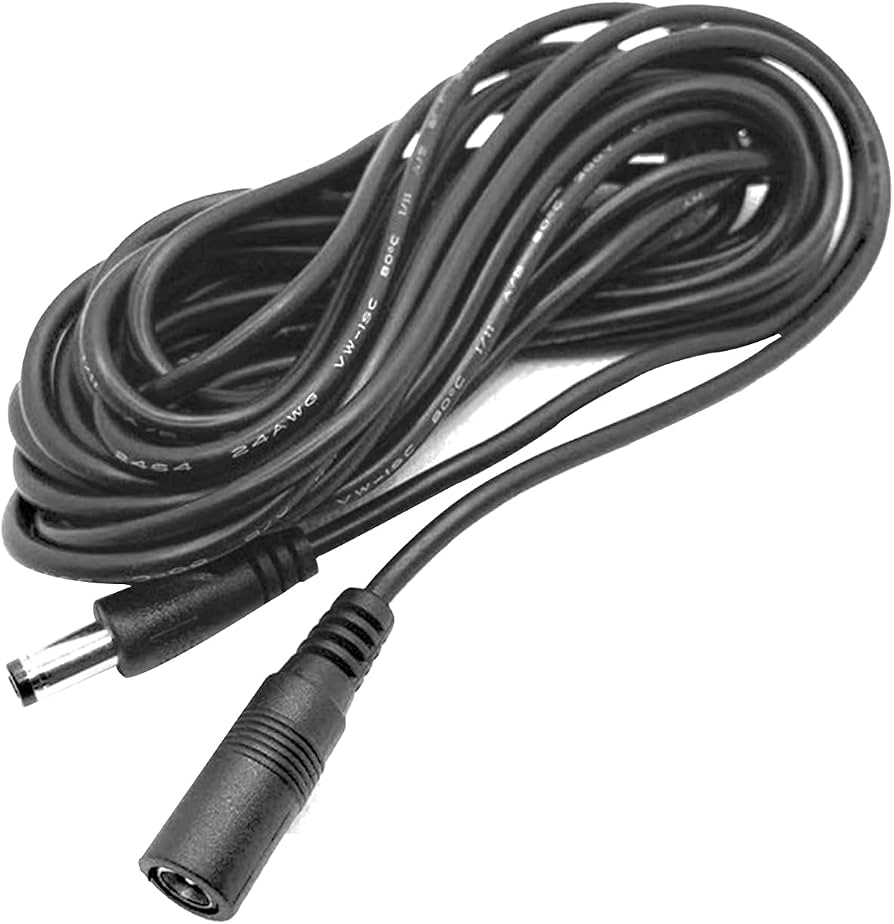 Amazon | RICISUNG 電源延長ケーブル 5m/10m φ5.5×φ2.1mm 防犯カメラ用